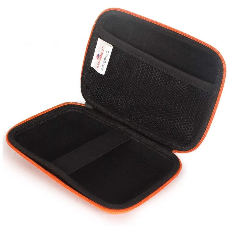 CoolBELL Travel Hard Disk Case Pouch Electronic Accessories Bag (Orange)