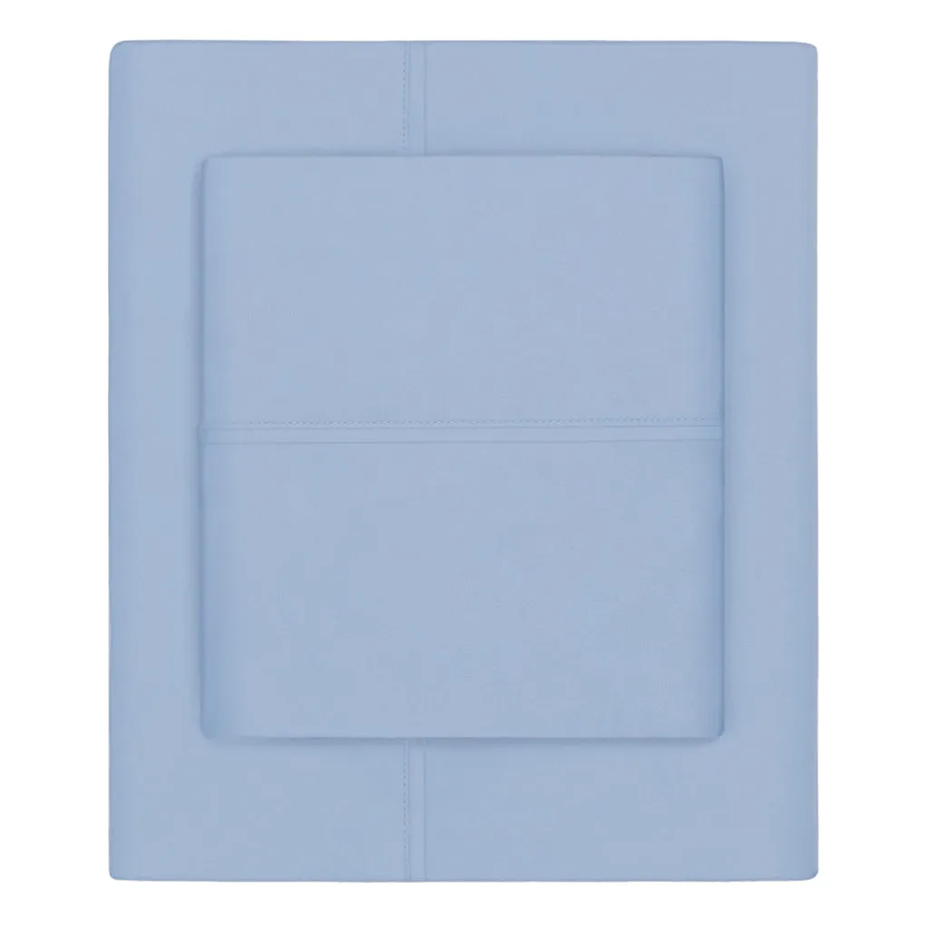 Cornflower Blue 400 Thread Count Sheet Set (Fitted, Flat, & Pillow Cases)