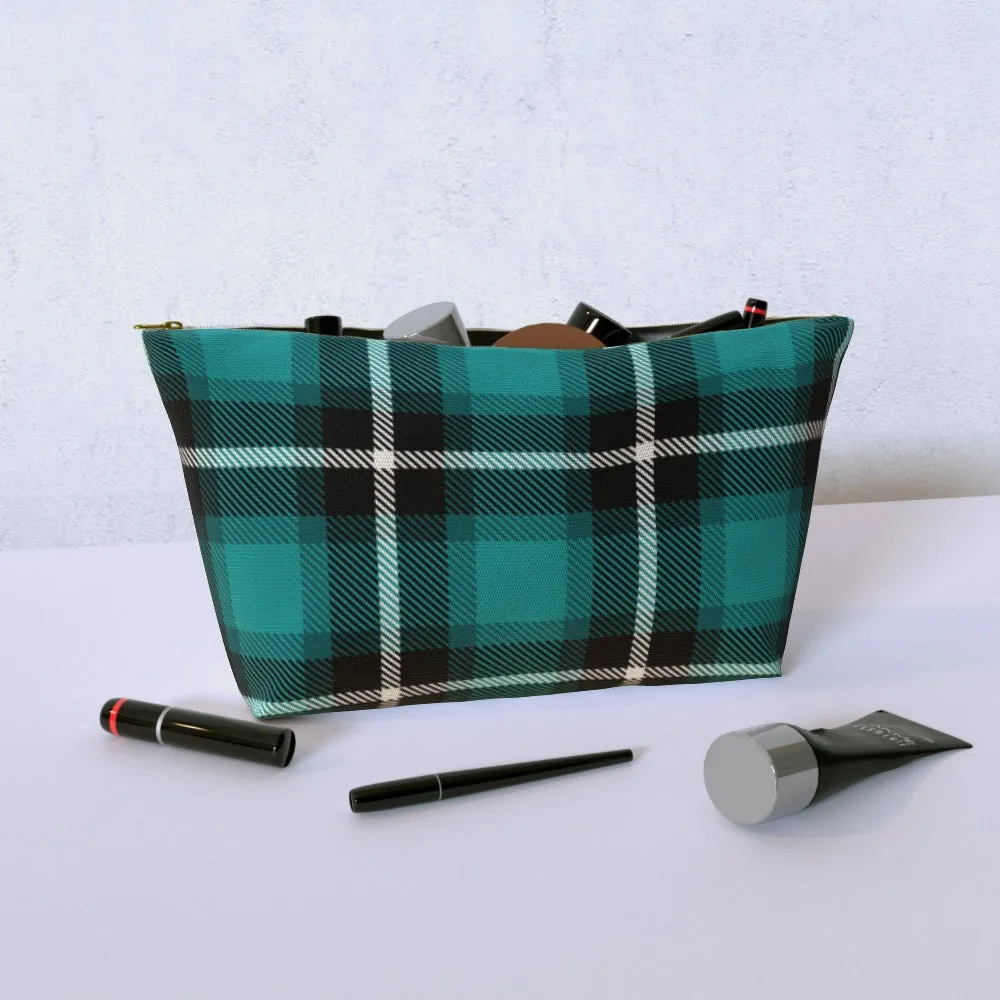 Cosmetic Bag - Textured Fabric Blue