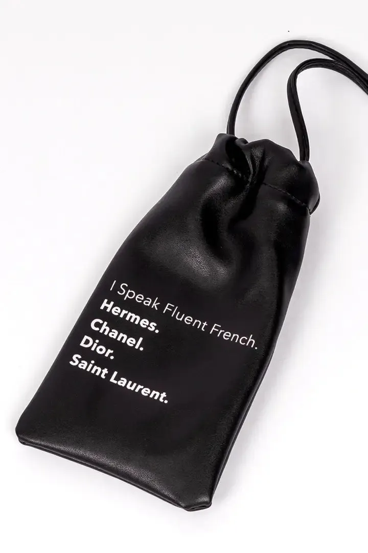 CROSSBODY POUCH - Fluent French (Black)