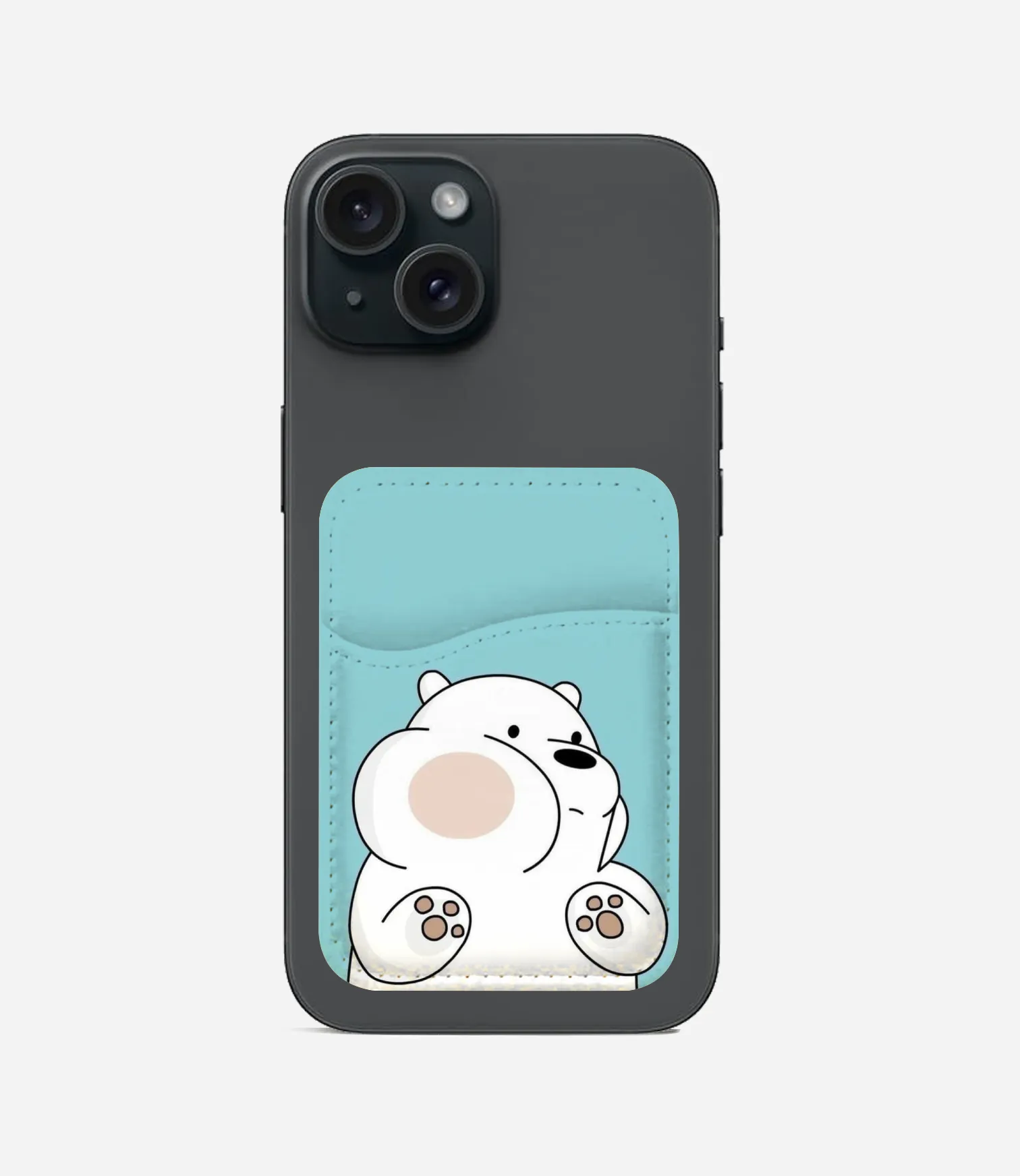 Cute White Bear Phone Wallet