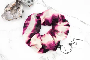 Dark Magenta Tie Dye Extra Large Hair Scrunchie