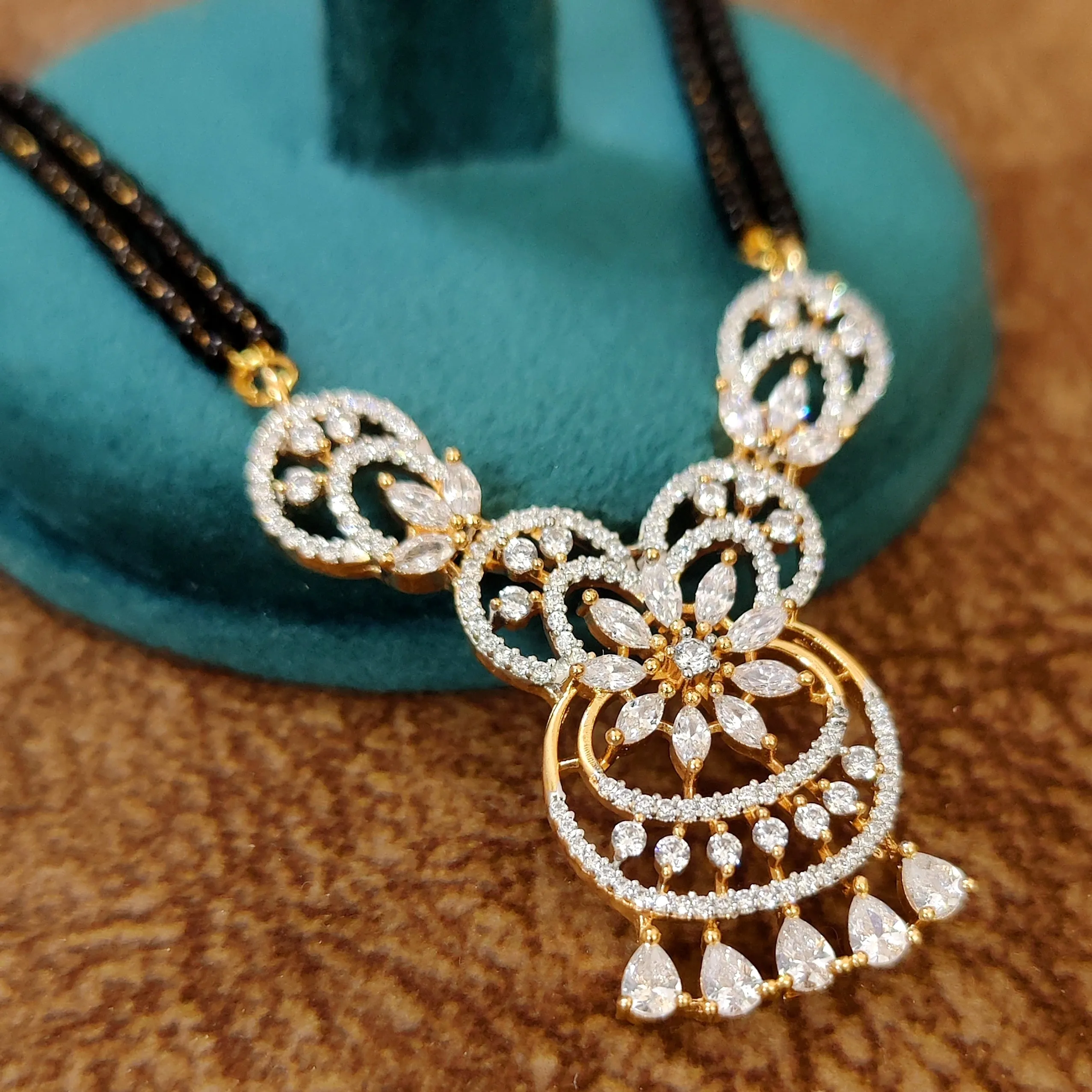 DESIGNER DIAMOND LOOK GORGEOUS CZ MANGALSUTRA