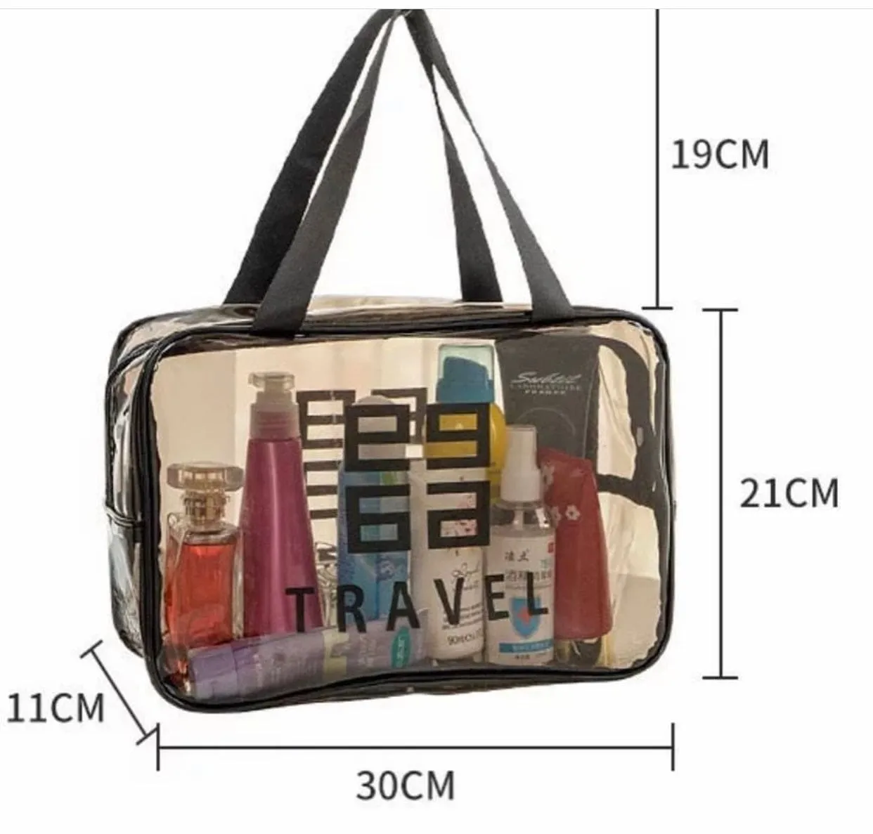 Dream Travel Bag, Easy To Travel Storage Bag, Transparent PVC Portable Travel Cosmetic Bag, Waterproof Travel Makeup Bag