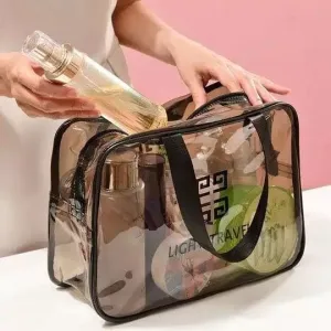 Dream Travel Bag, Easy To Travel Storage Bag, Transparent PVC Portable Travel Cosmetic Bag, Waterproof Travel Makeup Bag