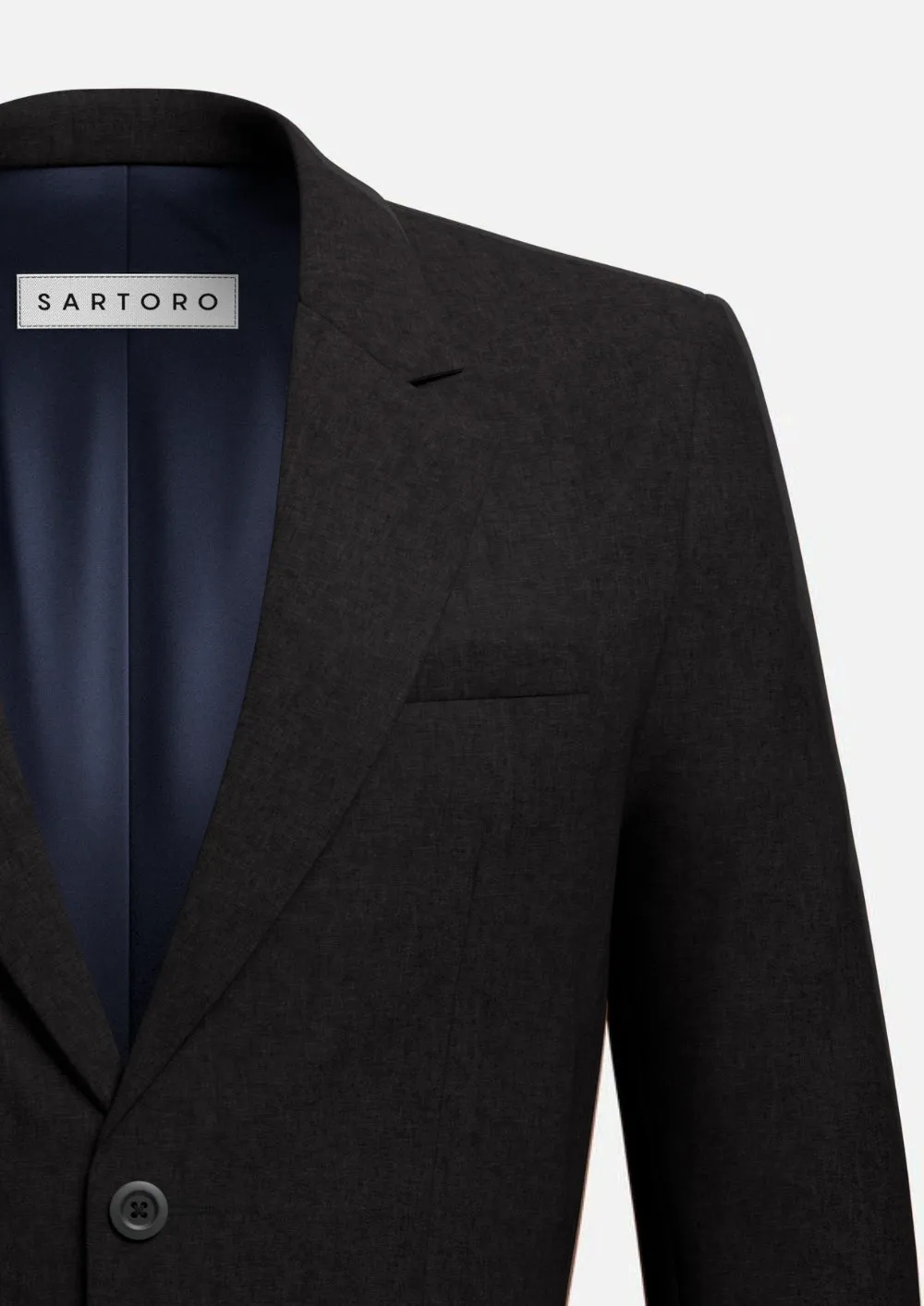 Ellis Black Linen Blend Suit