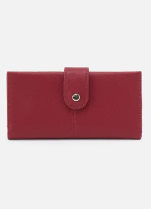 Essential Bifold Wallet in Cranberry by Hobo