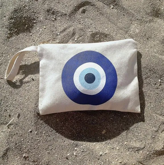 Evil Eye cotton canvas