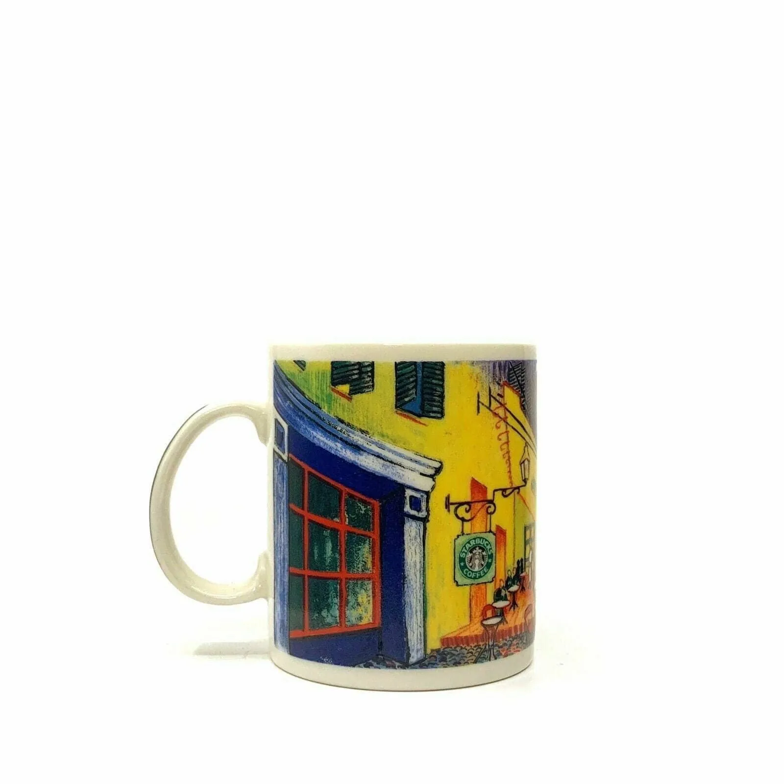 Exquisite Starbucks J. Burrows Terrace At Night Ceramic Coffee Cup 14oz