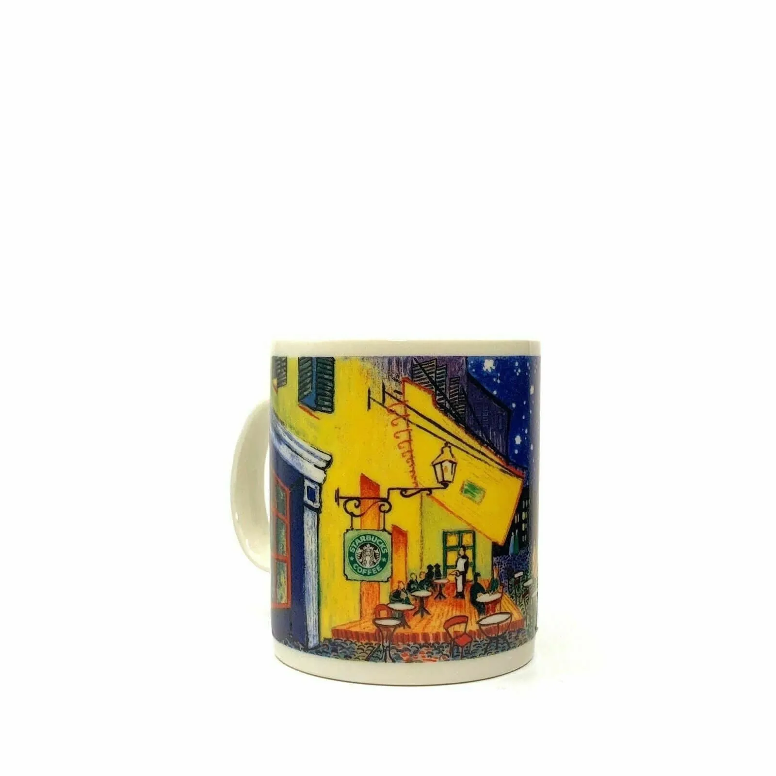 Exquisite Starbucks J. Burrows Terrace At Night Ceramic Coffee Cup 14oz