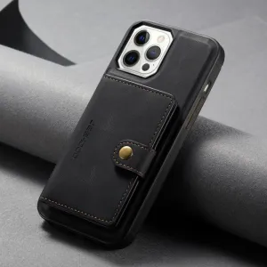 Faux Leather Phone Case With Magnetic Wallet