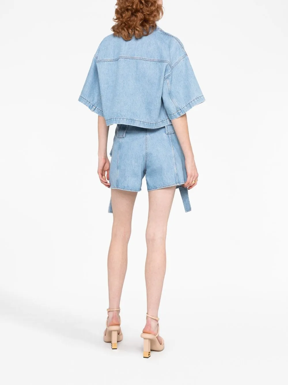 FENDI Denim Baguette Shorts for Women