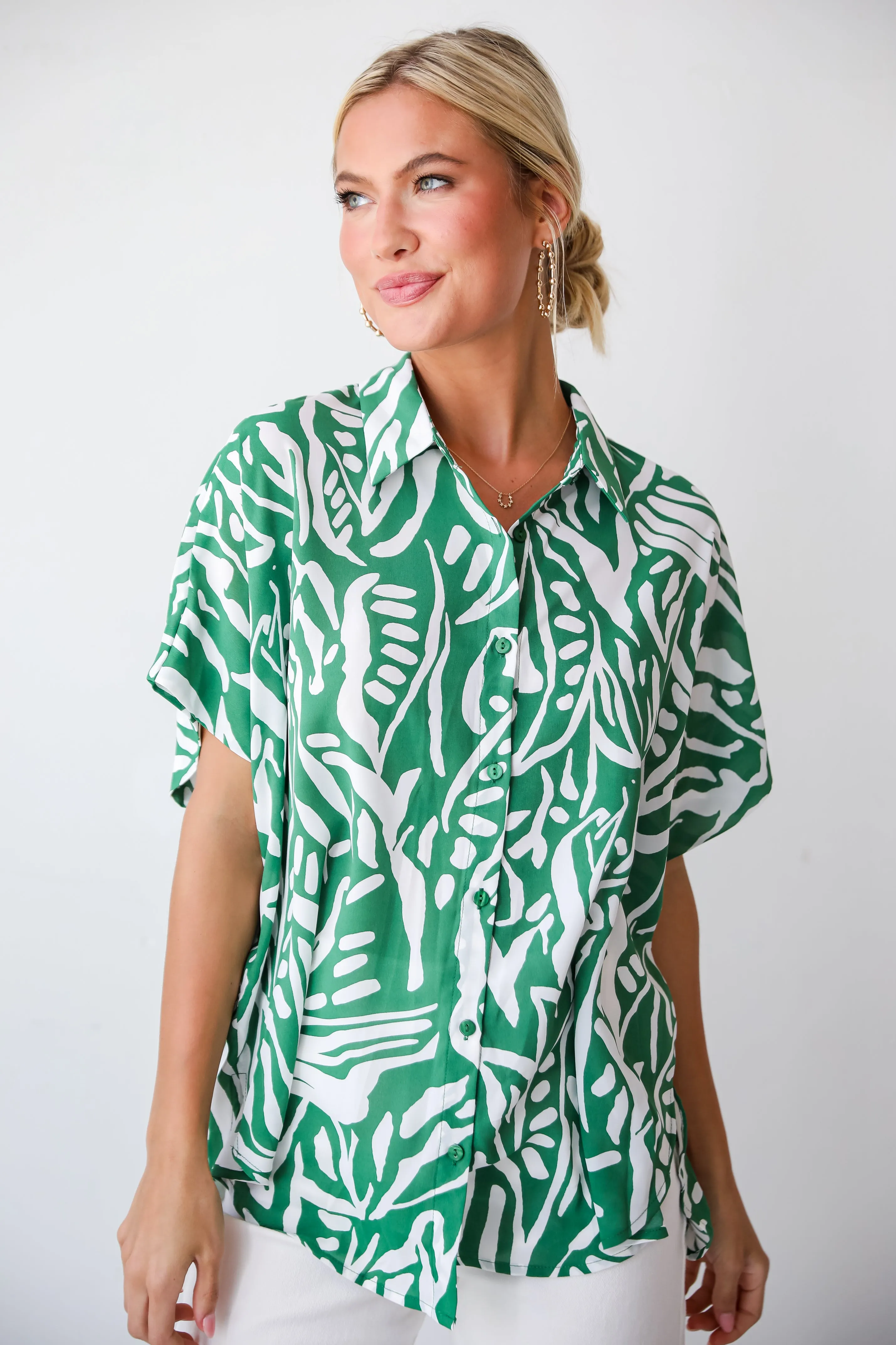 FINAL SALE - Gorgeous Spirit Oversized Blouse