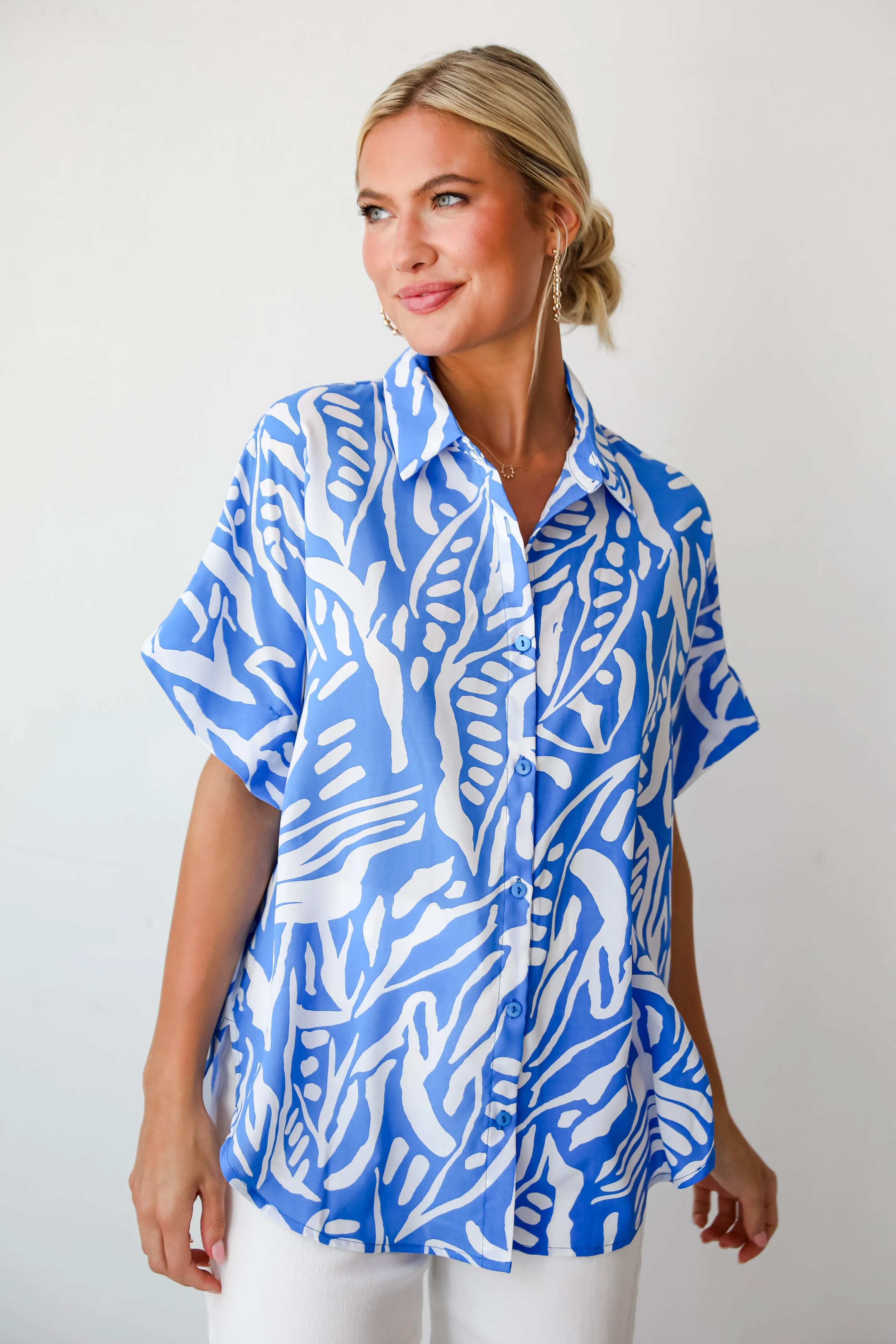 FINAL SALE - Gorgeous Spirit Oversized Blouse