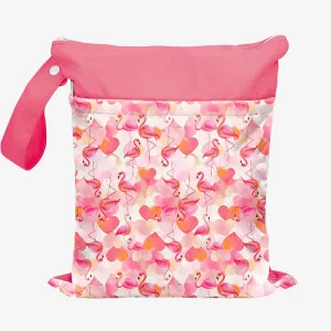 Flamingo Hearts  - Waterproof Wet Bag