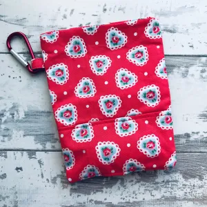 Floral Hearts Treat & Poobag Holder