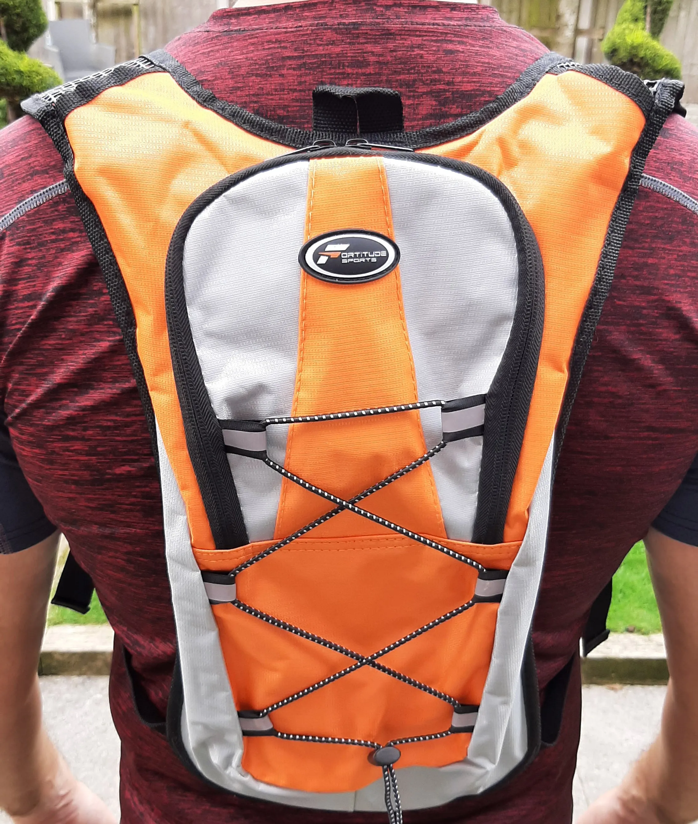 Fortitude Sports Hydration Backpack Vest With 2L Water Bladder For Cycling, Hiking, Camping