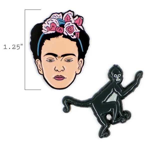 Frida Kahlo Enamel Pin Set