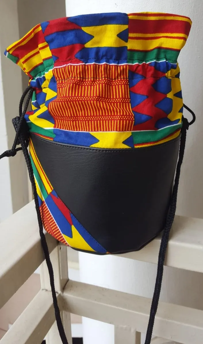 Ghanaian African Print Bucket Bag