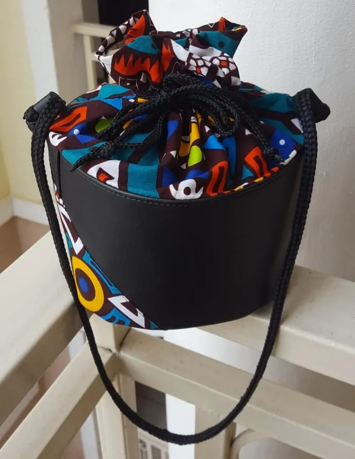 Ghanaian African Print Bucket Bag