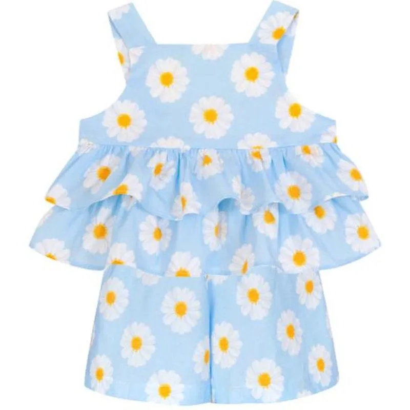 Girls Sunflower Short Set