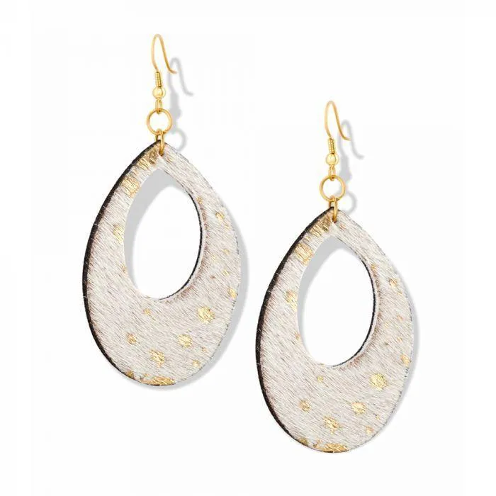 Gold Speckle Earrings