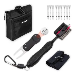 Golf Bag Accessories, Golf Club Cleaning Kit(13 in 1), Golf Gifts for Men