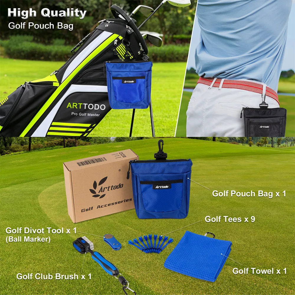 Golf Bag Accessories, Golf Club Cleaning Kit(13 in 1), Golf Gifts for Men