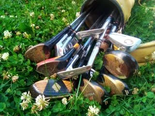 Golf Club Set with Bag, Drivers, Wedges, Putters, Woods, Chippers, Balls, Tees, Umbrella