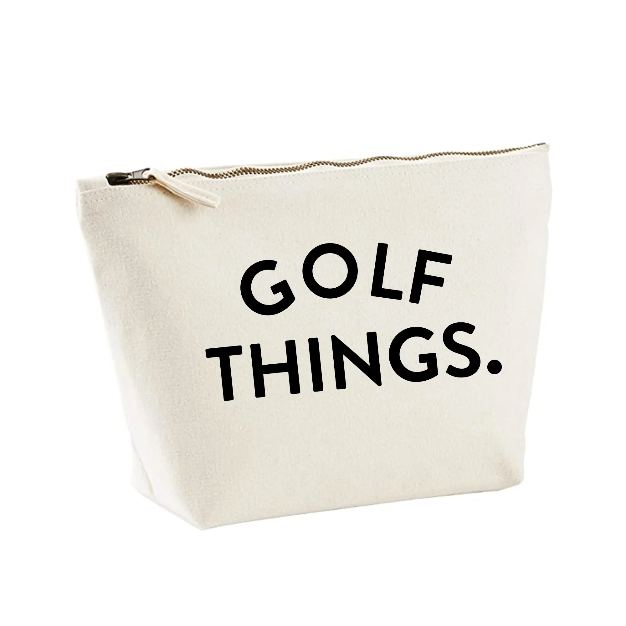 Golf Things Zipped Pouch Bag