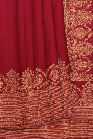 Gorgeous Deep-Wine Violet Saree