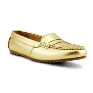 Gorgeous Girl Leather Moccasin Stardust Gold