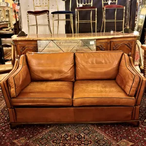 GORGEOUS!! Vintage Leather Knoll Sofa - SOLD