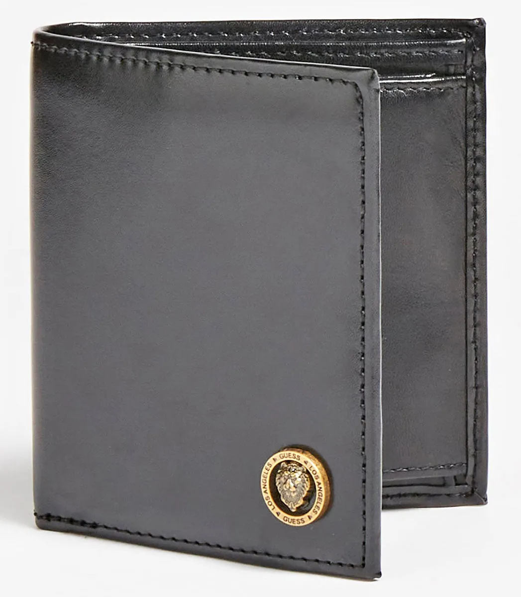 Guess King Leon Wallet In Black For Men