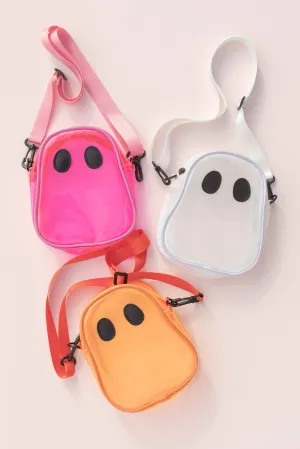 Halloween Ghost Tote Bag: Orange