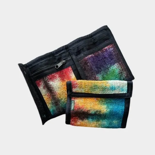 Hemp Bi-Fold Wallet - Tie Dye