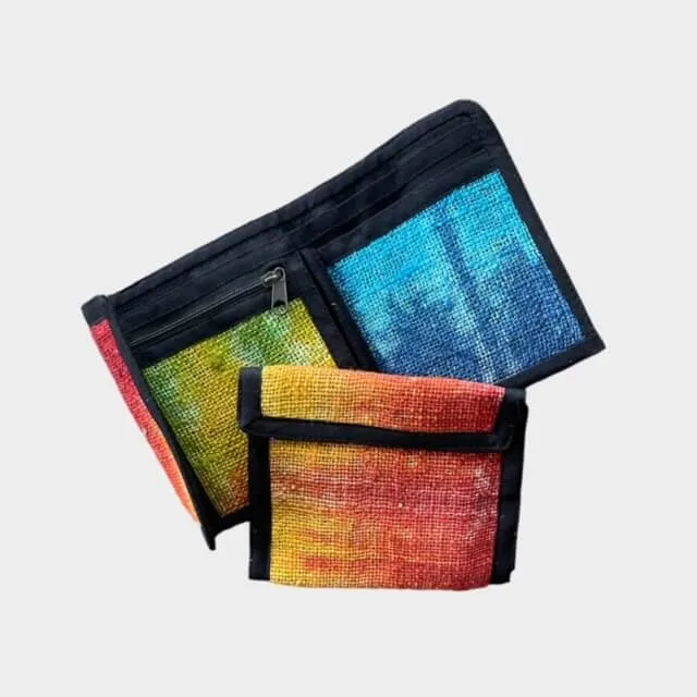 Hemp Bi-Fold Wallet - Tie Dye