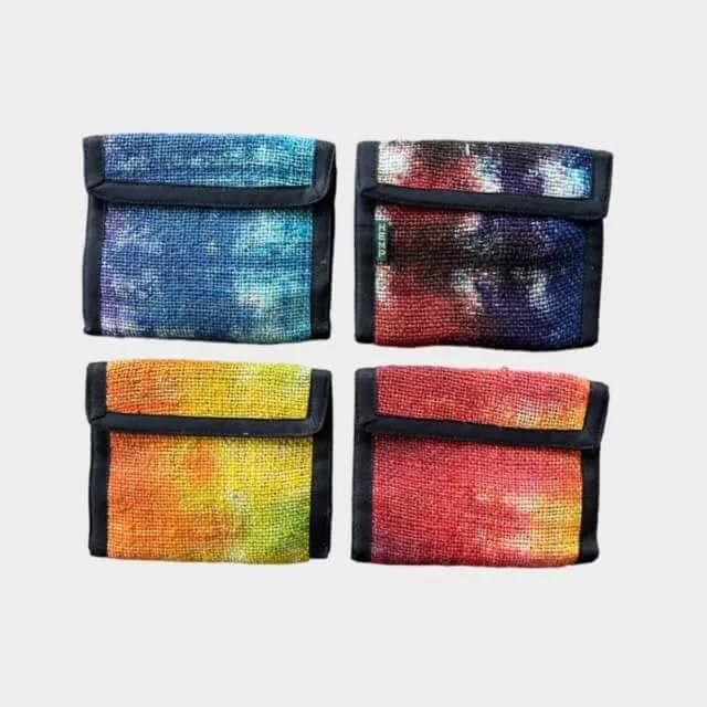 Hemp Bi-Fold Wallet - Tie Dye