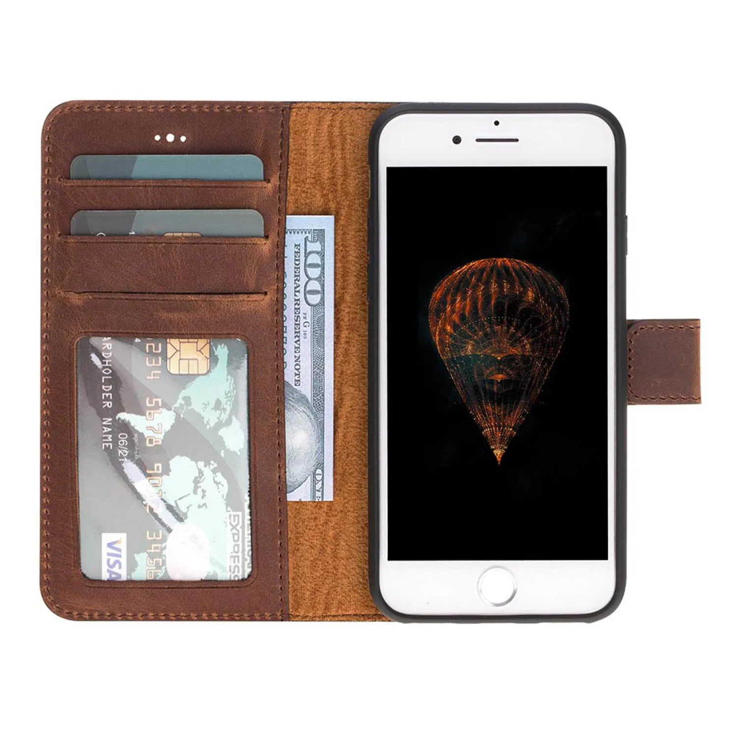 iPhone SE / iPhone 8 / iPhone 7 Leather Wallet Case