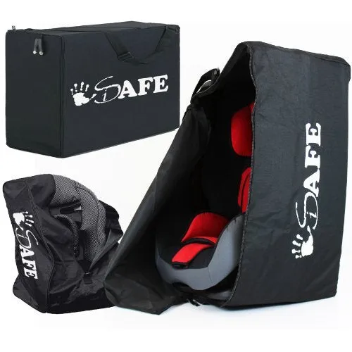 iSafe Carseat Travel Holiday Luggage Bag  For BeSafe Izi Kid X3 Isofix Car Seat (Black Cab)