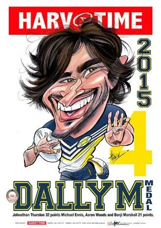 Jonathan Thurston, 2015 Dally M, Harv Time Poster