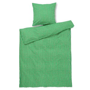 JUNA Bæk&Bølge Duvet Cover Set, Green/Sand