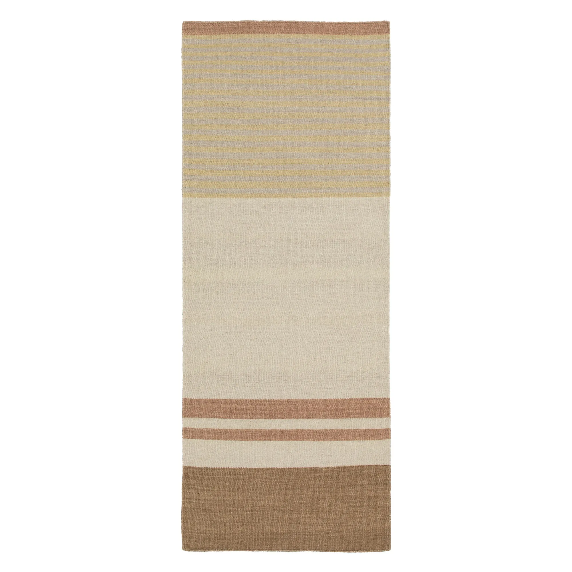 Kalan Wool Runner [Natural white & Terracotta & Clay]