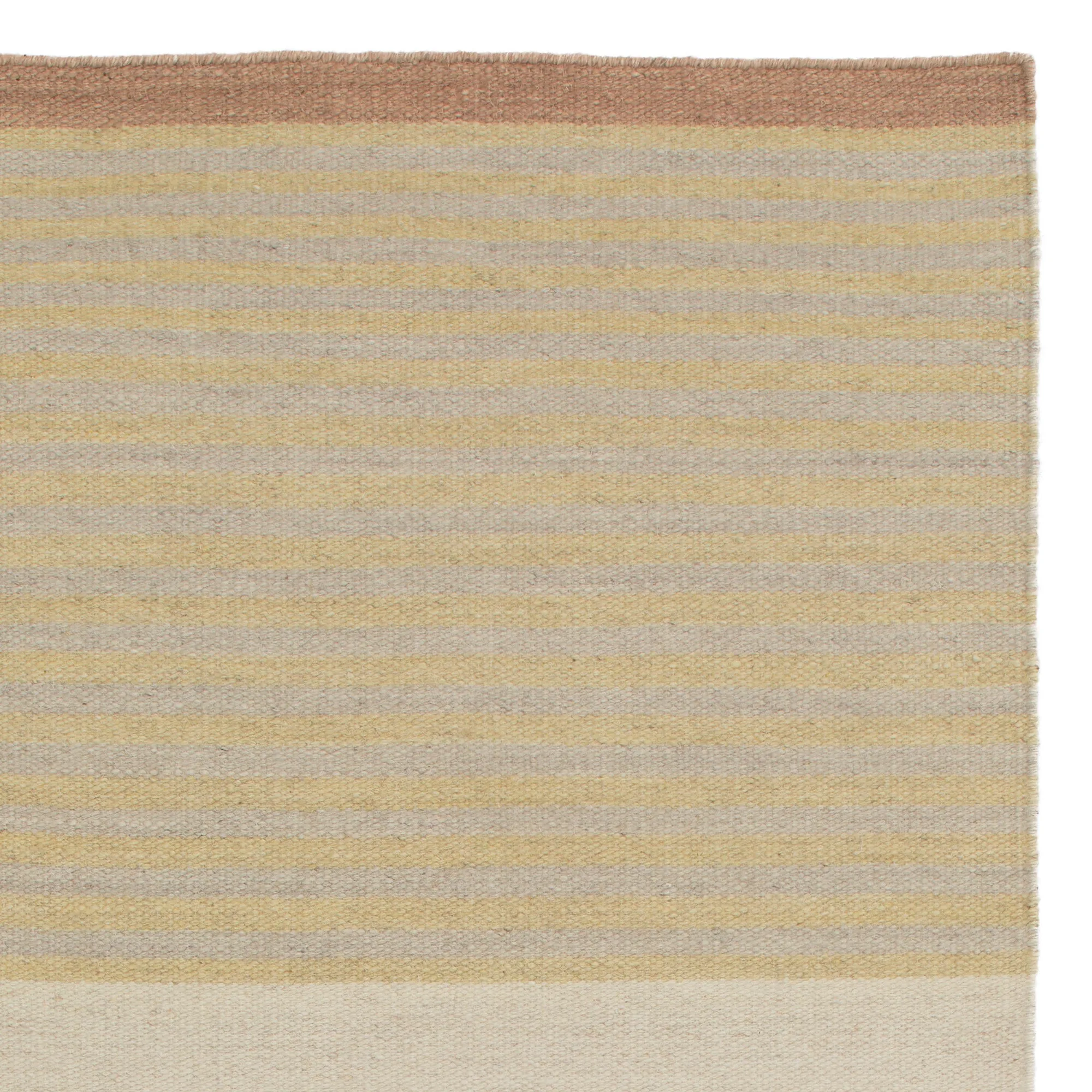 Kalan Wool Runner [Natural white & Terracotta & Clay]