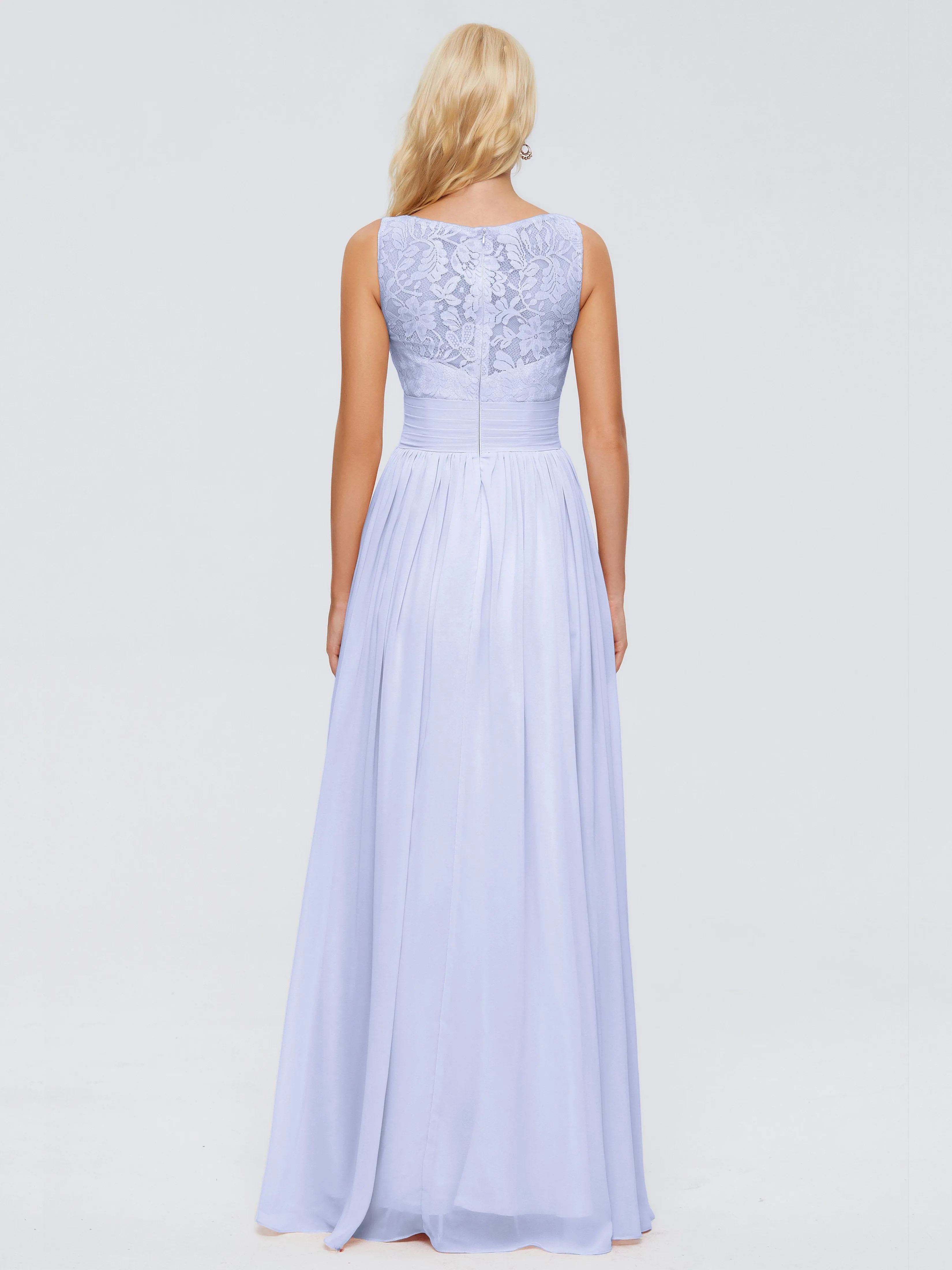 Kayla Gorgeous Straps Lace Chiffon Bridesmaid Dresses