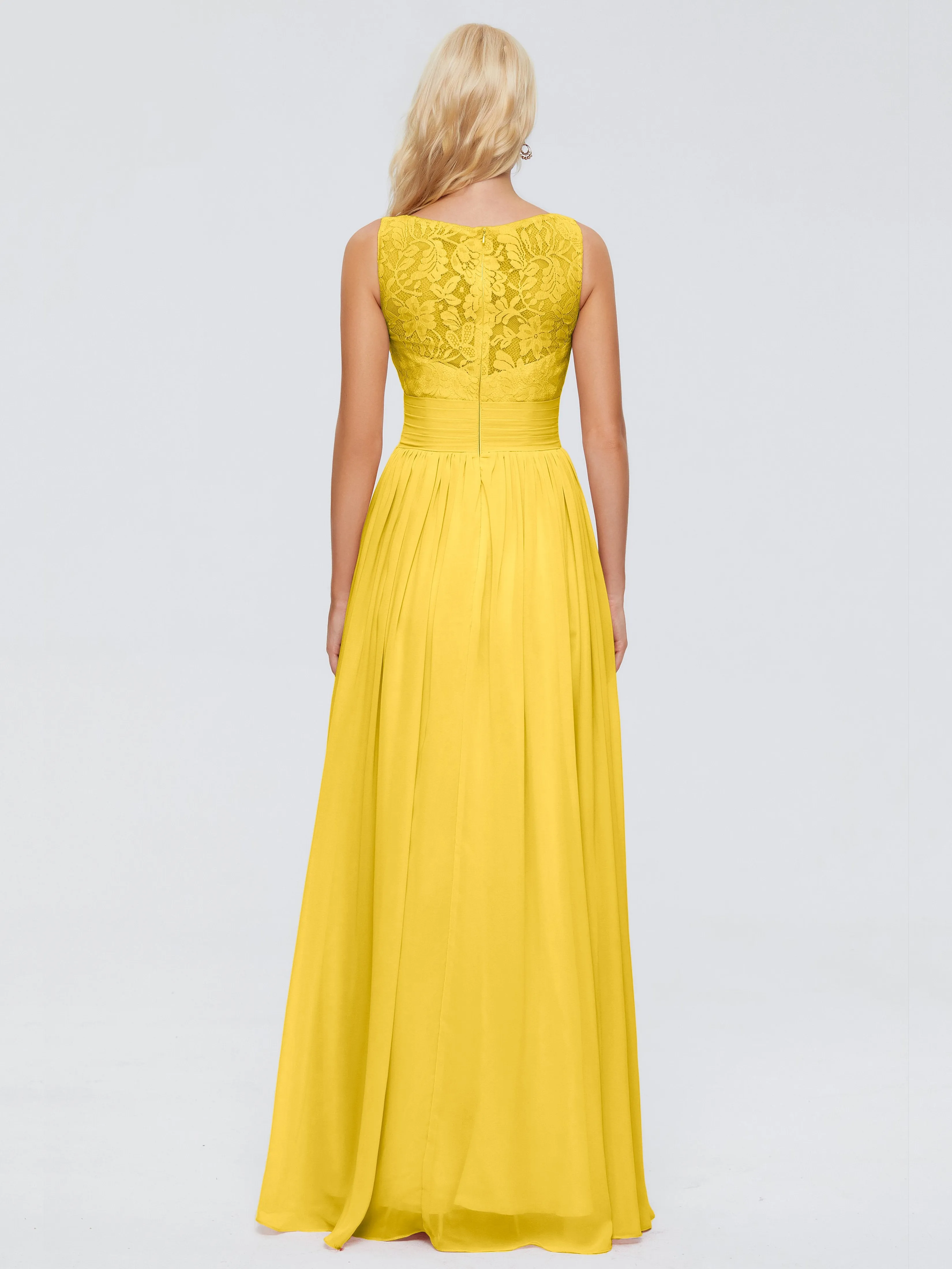 Kayla Gorgeous Straps Lace Chiffon Bridesmaid Dresses