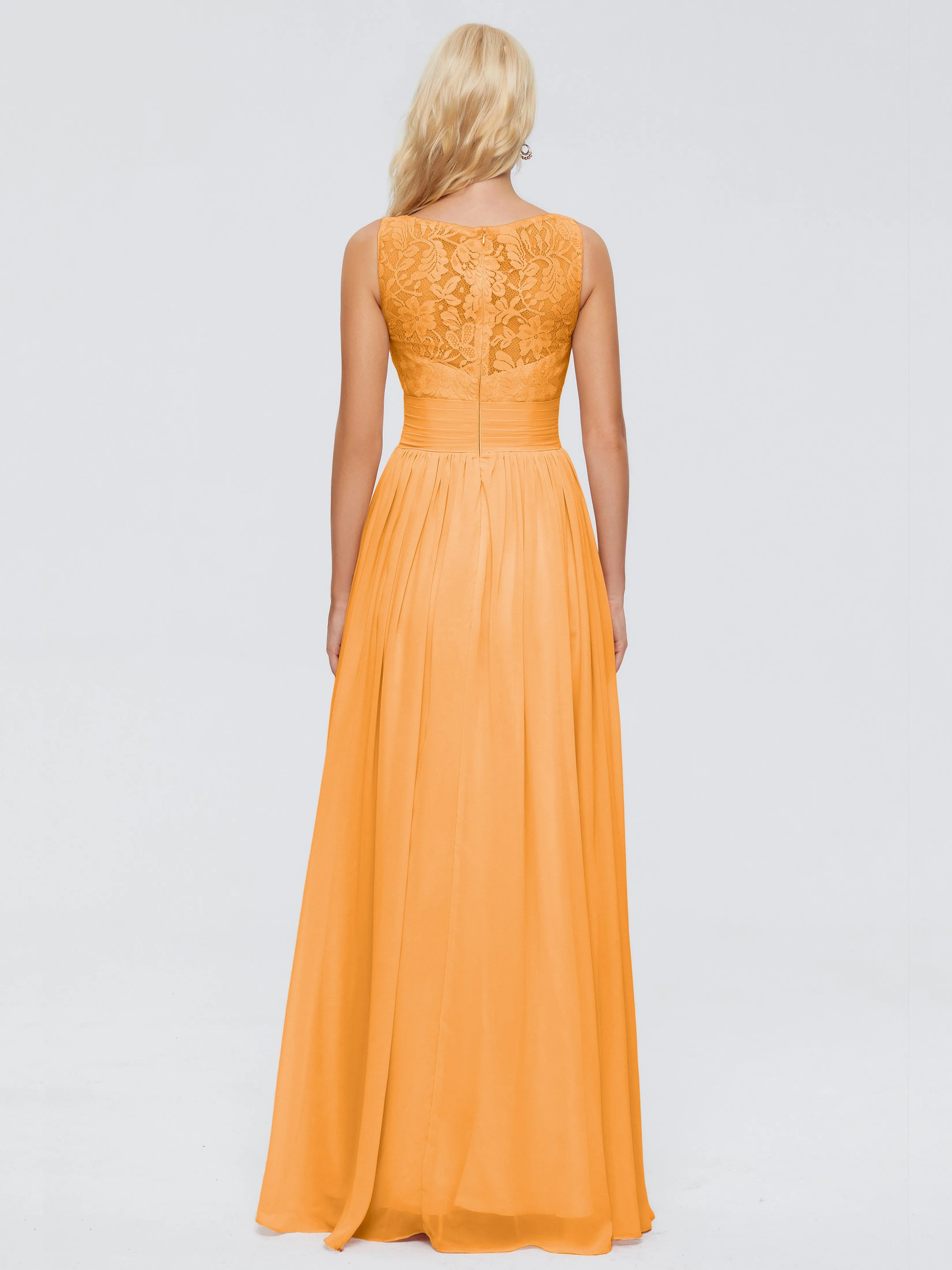 Kayla Gorgeous Straps Lace Chiffon Bridesmaid Dresses