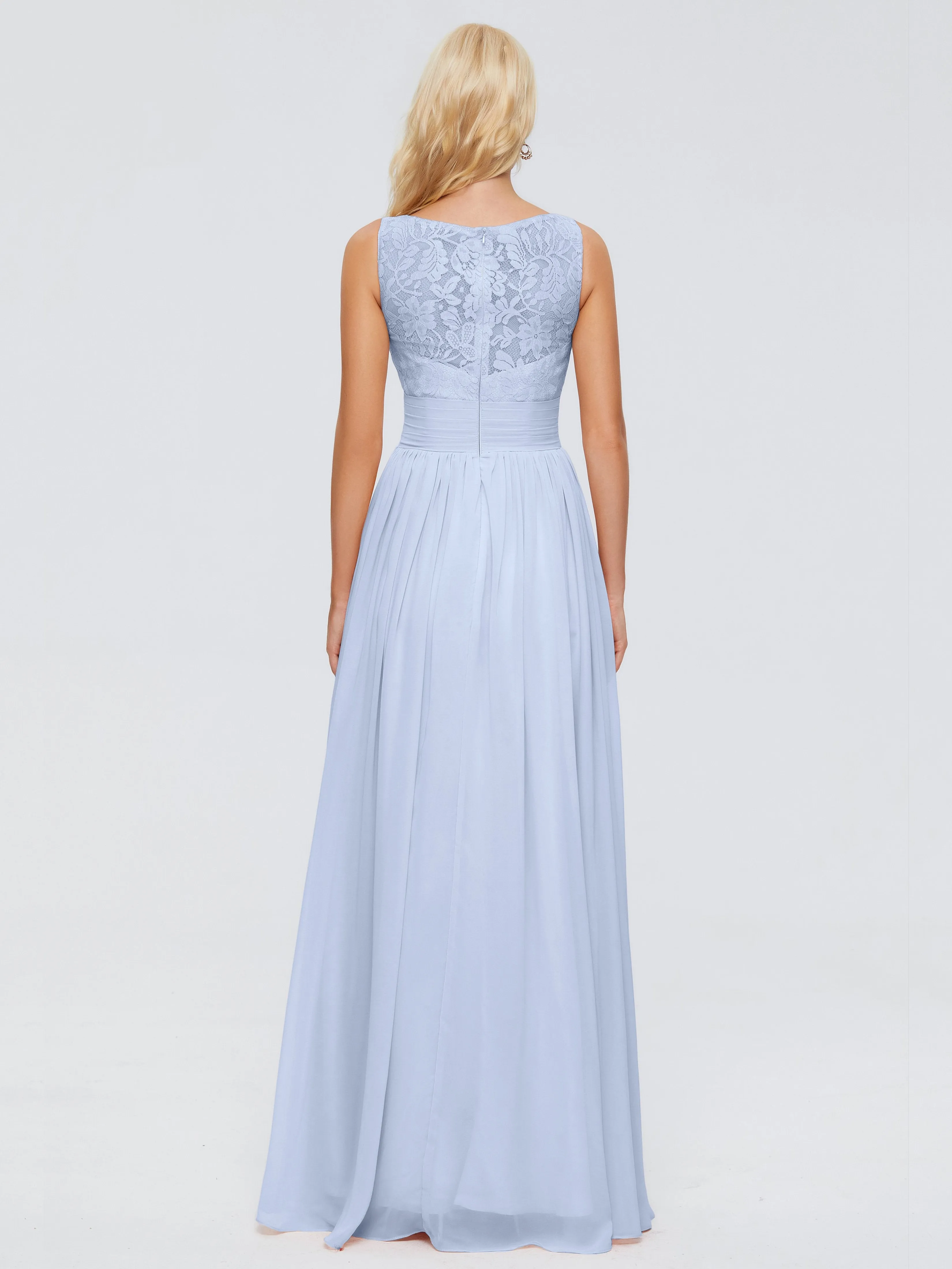 Kayla Gorgeous Straps Lace Chiffon Bridesmaid Dresses