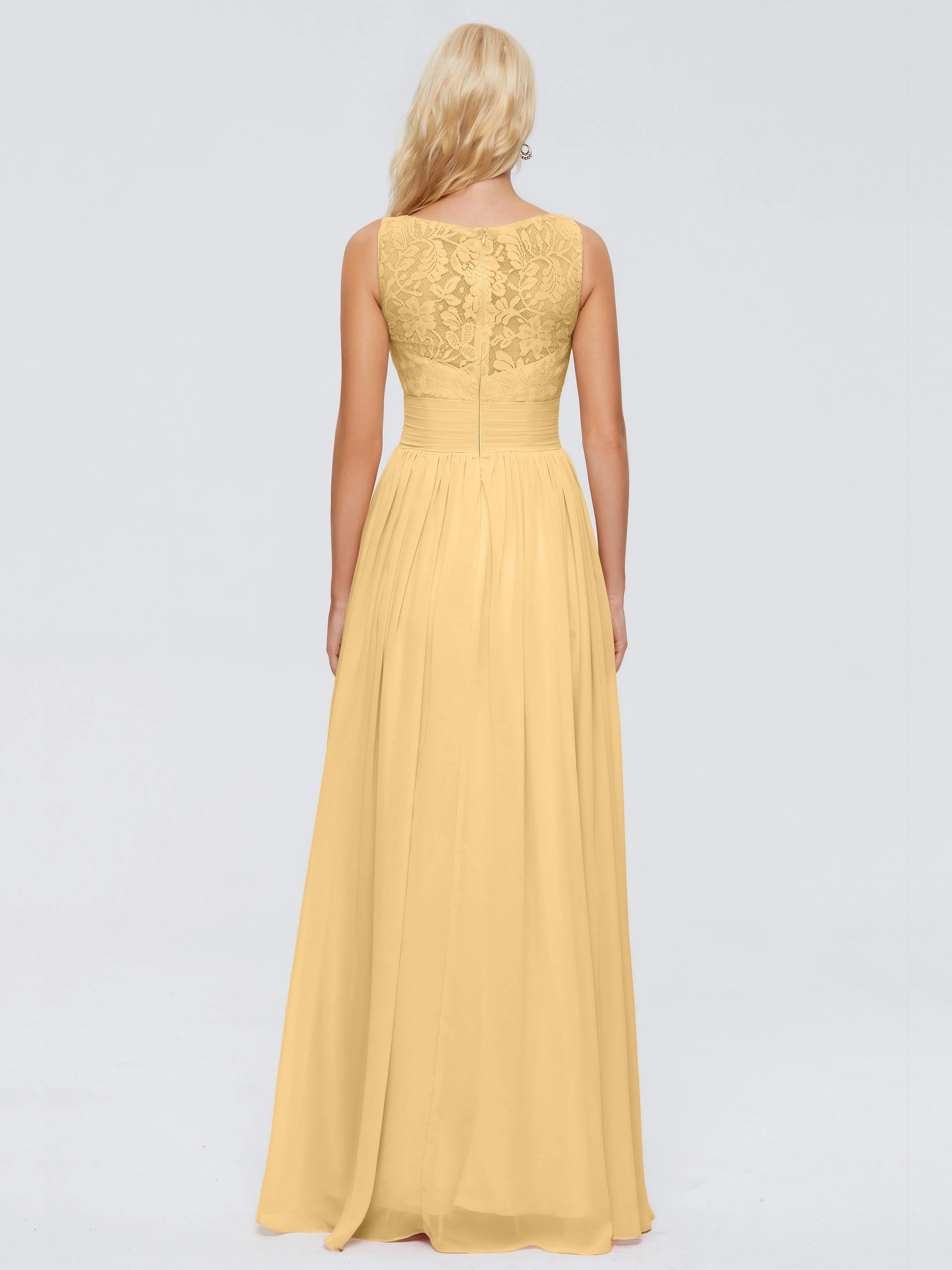 Kayla Gorgeous Straps Lace Chiffon Bridesmaid Dresses