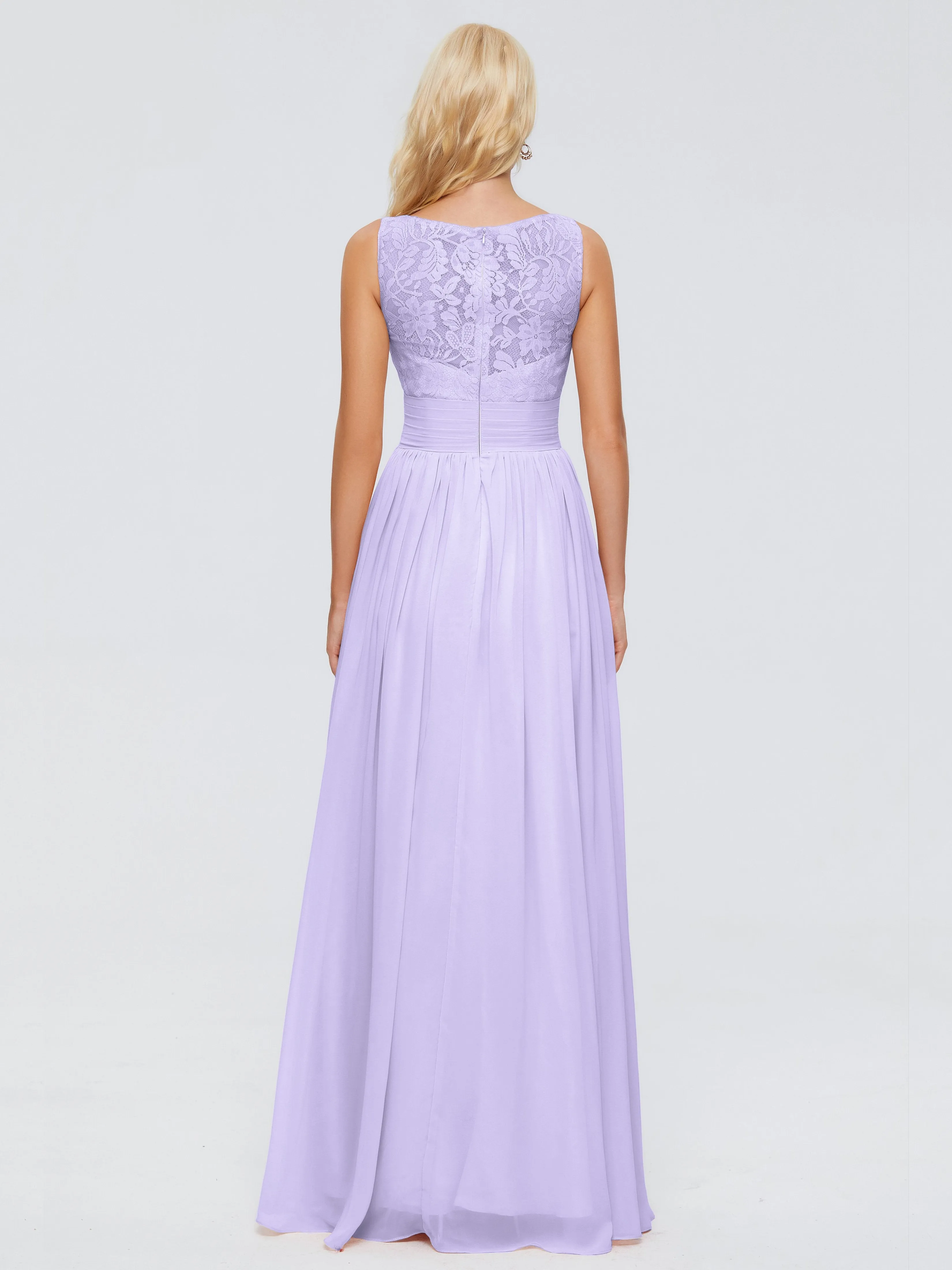 Kayla Gorgeous Straps Lace Chiffon Bridesmaid Dresses